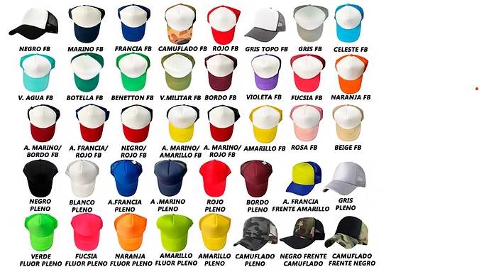 Gorra Trucker Camionera Premium para Sublimar para adultos
